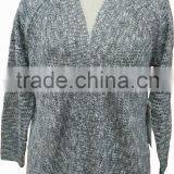 Slub Yarn,malange Effect,ladies' Cardigan thumbnail-1