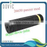 Black 26650 Panzer Mod Stainless 26650 Panzer Mod With Gold Ring /magnetic Switch,in Stock thumbnail-3