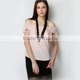 Wholesale Women Clothing New Fashion Women Tops Off-Shoulder Top for Women thumbnail-3