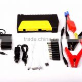 super power 12000mah 12V portable mini car jump starter 3 LED with emergency hammer with power bank & belt cutting knife