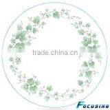 Dia30cm Silk Screen Tempered Glass Lazy Susan