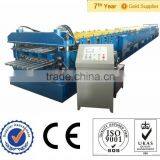 automatic double layer prepainted steel 1024 / 988 width corrugated roof tile cold roll forming machine with ce certification