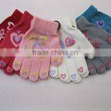 Girls Bow and Heart Print Magic Glove With Grip