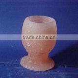 SALT GLASS CANDLEHOLDER