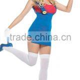 Young Lady Sexy Fancy Super Mario Costume thumbnail-2