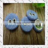 Fashion Garment Accessory Blue Fabric Covered Buttons