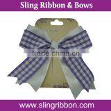 2015 Handmade Plaid Ribbon Barrettes Hair Clips For Women thumbnail-4