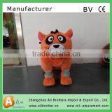 Battery Powered Cartoon Elephant Plush Electrical Animal Toy Car