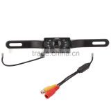 Car Waterproof License Plate Frame 648P HD Camera Car Vehicle Back Front Side View 140 Color Camera with 7 Infrared LED Night Vi