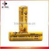 New Gold Efan IMR 18650 2600mAh 30A LiMn High Drain Flat Battery thumbnail-4
