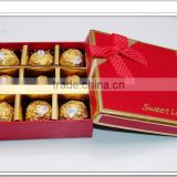 Fancy handmade paper chocolate gift box for selling