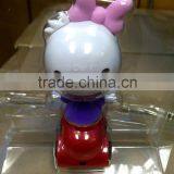 Daisy Duck Figure Pull-back Vehicle,Customized Cute Plastic Car Toys thumbnail-4