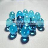 sea blue colour transparent glass marbles