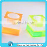 Clear Acrylic Cube Tea-light Holder, Acrylic Jewelry Display Stand