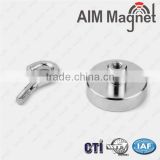 Permanent Type and Neodymium Magnet Composite hook N35 nickel Magnet Manufacturer