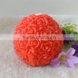 Small Rose Flower Ball DIY Crafts Mold Handmade Decorative Silicone Soap And Candle Molds thumbnail-5