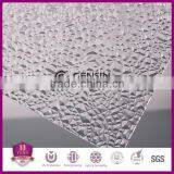 2.5mm Clear Embossed Polycarbonate Plate/ Fireproof Indoor Decoration Polycarbonate Sheet