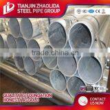 BS1387 SCH 40 60 ERW Pre Galvanized Round Tubes / Carbon Metal Steel Pipes for Furniture Use thumbnail-3