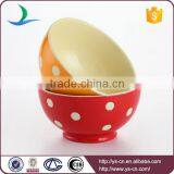 Home Goods White Dot Decal Custom Printed Ceramic Bowls for Sale thumbnail-1