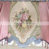 European Classical Princess Adorable Pink French Window Curtain, Warm and Sweet Pastoral Bay Window Curtain thumbnail-3
