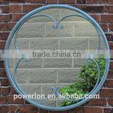 Vintage Unique Metal Small Round Wall Mirror thumbnail-1