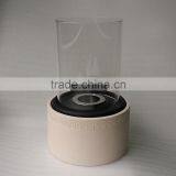 Manmade Imitation Stone Fireplace ,fireplace With Cylinder Glass thumbnail-1