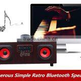 2017 Hot Cube Ratro Loudspeaker, High Fidelity 3D Sound Quality Dual Speaker Stereo Bluetooth Speaker With Microphone TF Card thumbnail-1