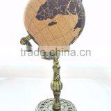 Cork Globe With Cast Iron Base thumbnail-2