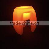 Newly Solar Powered System Lighting Colorful Plastic LED Stool With 16 Colors Change by Remote Control thumbnail-2