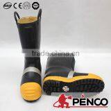 Fire Safety Boots Black Rubber Steel Toe Proteced Foot and Angle Flame Retardant Line Thread CE Rubber Safe Safety Products thumbnail-2