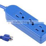 S30167 3 Outlet Extension Cord With Blue Color