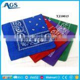 Custom Design Printed Square Bandana, Cotton Cheap Bandana,Paisley Bandana thumbnail-1