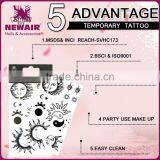 Newair Water Transfer Tattoo Flash Black and Color Flash Tattoo thumbnail-1