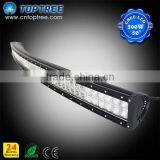 Toptree 50 Inch 300W 4x4 Cree Led Car Light Curved Led Light Bar Off Road