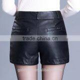 2016 Customized Manufacturying Fashionable Wholesale Women Clothing Fashion Ladies High Waist Black Shorts thumbnail-2