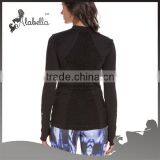 Womens Long Sleeve Workout Clothing Running Shirt thumbnail-2