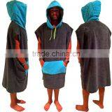 Custom Cotton Plain Adult Hooded Poncho Beach Towel thumbnail-2