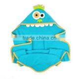 Kids Pink Owl or Blue Monster Baby Hooded Towel and Wholesale Children Poncho Hooded Towel thumbnail-3