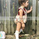 Vintage Romper Floral Bottom Baby Romper Clothes Boutique Girl Clothing thumbnail-2