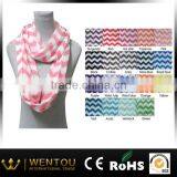 Wholesale Monogram Chevron Infinity Scarf thumbnail-1