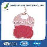 High Quality Solid Embroidery Cartoon Velour Baby Bandana Bibs Wholesales thumbnail-1