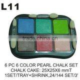L11 6 PC 6 COLOR CHALK SET thumbnail-1