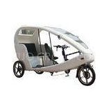White electric tricycle for passenger , brushless differential motor 800 Watt
