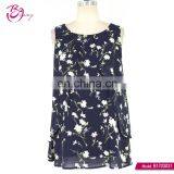 Black Sleeveless Latest Fashion Lady Cheap Readymade Garments