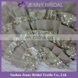 CTS001B Sequin and Burlap Christmas Embroidery Tree Skirt thumbnail-3