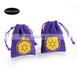 Hot Custom Purple Velvet Bags With Drawstring for Jewelry Supplier thumbnail-2