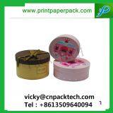 Cylinder Shape Colorful Handmade Round Paper Box for Flowers Customized Makeup Boxes thumbnail-2