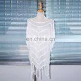Beach Cover up 2019 Crochet Pareos Tassel Women Swimwear Saida de Praia Beachwear Coverups Canga Robe de Plage Beach Dress thumbnail-4