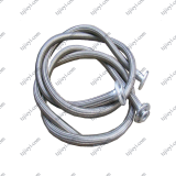 1-1/2'' High temperature high pressure stainless steel 304 metal braided hose DIN flange connection