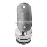 Adjustable Stainless Steel Wall Mounted Round Flat Tube Balustrade Handrail Pipe Bracket thumbnail-4